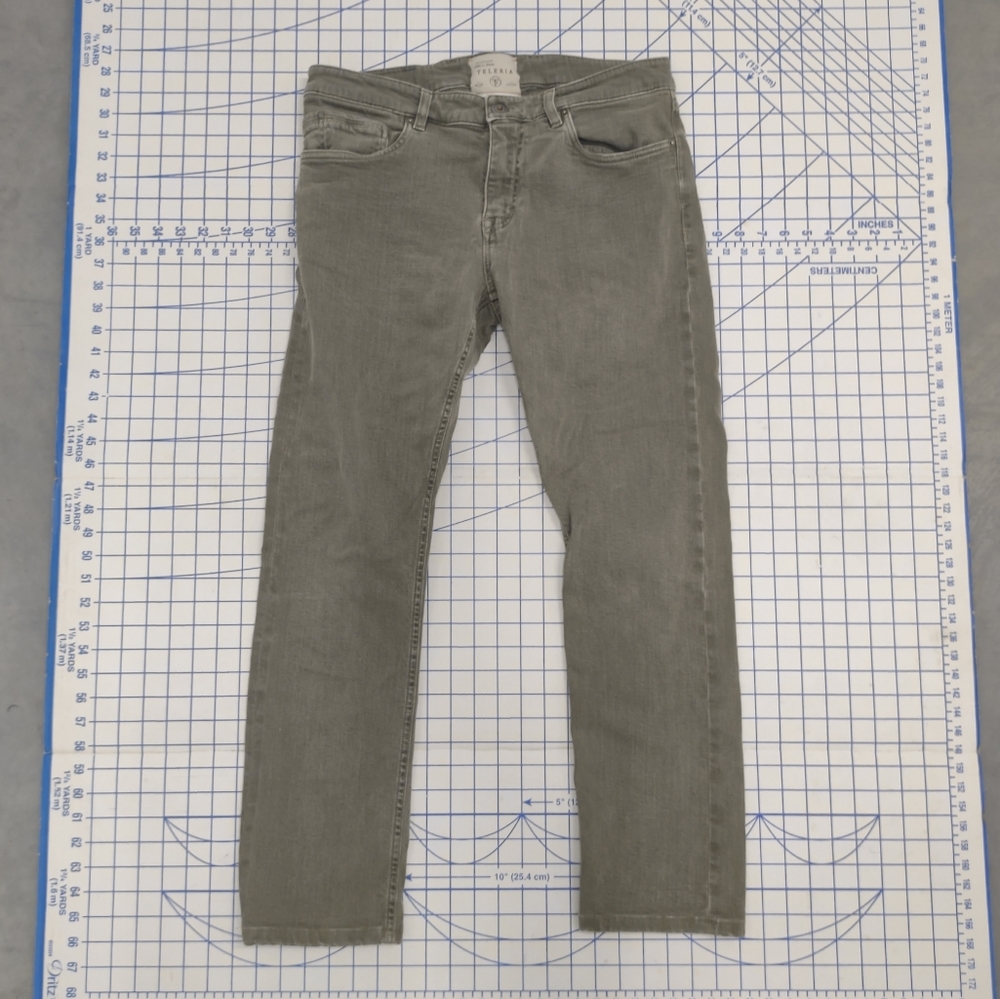 Teleria Zed 5 Pocket Jeans 33 Green